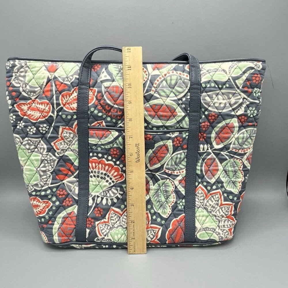 Vera Bradley 14"x11" Shoulder Tote Bag Purse Nomadic Floral Pattern 2016 - Picture 8 of 13